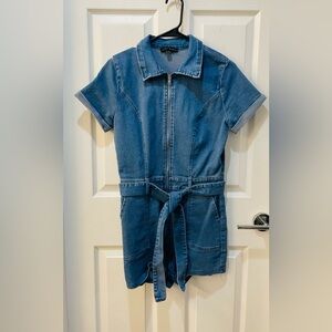 NWOT*Blue Denim Short Sleeve Romper